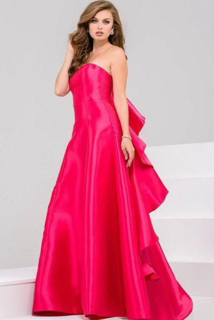 Elegant Strapless Prom Gown 40041