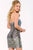 Strapless Straight Print Cocktail Dress 40434