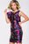 Ruffle Sleeve Floral Print Cocktail Dress 40616