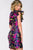 Ruffle Sleeve Floral Print Cocktail Dress 40616