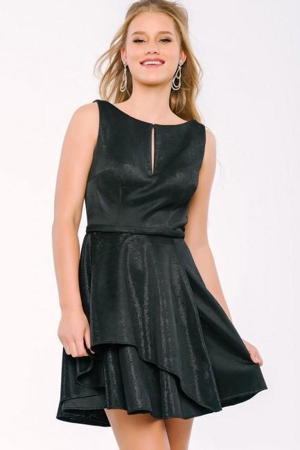 Sleeveless with Tiered A-line Cocktail Dress 40621