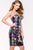 Strapless Print Sheath Cocktail Dress 41165