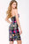 Strapless Print Sheath Cocktail Dress 41165