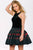 Sleeveless Short Dress with Pleated Skirt 41219