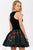 Sleeveless Short Dress with Pleated Skirt 41219
