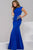 Beaded Jewel Neck Trumpet Dress 41717