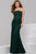 Striking Straight Neckline Sheath Dress in Ruched Bodice   41750