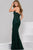 Striking Straight Neckline Sheath Dress in Ruched Bodice   41750