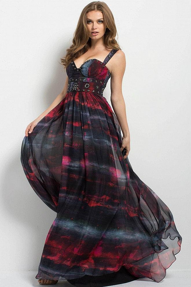 Long Printed Dress 42717