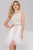 Lace Jewel A-Line Cocktail Dress with a Tulle Overskirt  45139