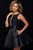 47035 Beaded Scoop Cocktail Dress with Bow