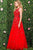 48280 Floral Embroidered Scoop Gown