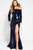 48321 Fitted Off-Shoulder Long Sleeves Gown