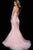 48728 Bead Embellished Strapless Mermaid Gown