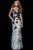 48987 Backless Embellished Lace Sheath Gown