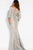 50996 Off-Shoulder Metallic Lace Sheath Dress