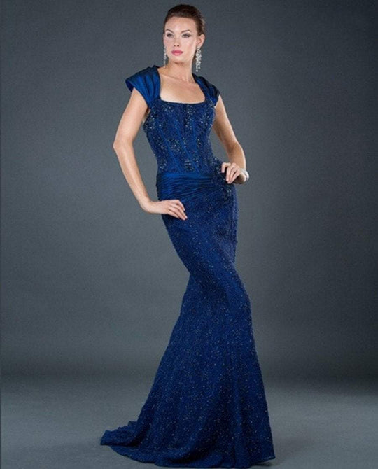 5470 Strapless Corset Bodice Beaded Mermaid Gown