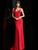 Jovani - Sleeveless Backless Jersey Trumpet Dress 63564  In Red