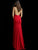 Jovani - Sleeveless Backless Jersey Trumpet Dress 63564  In Red