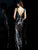 Jovani - Sequined Plunging V Neck Fitted Jumpsuit 65396  In Multi-Color