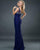 Sophisticated Bateau Neckline Dress in Ruched Bodice 72666
