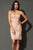 Strapless Lace with Satin Sheath Cocktail Dress 73091