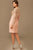 Stunning Beaded Short Dress in Queen Anne Neckline 78221