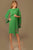 Beaded Single Sleeve Cocktail Dress 88957