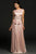 Sleeveless A-line Silhouette Evening Gown in Jewel Neckline 94247