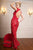 94439 Plunging Cap Sleeves Lace Jumpsuit