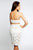 Two-Piece Spaghetti Strap Rhinestone Embellished Cocktail Dress 97017