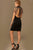 Attractive Illusion Sweetheart Beaded Collar Short Dress 98037