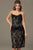 Lace and Bead Embellished Scoop Neck Cocktail Dress 98042