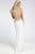 98068 Cap Sleeve Illusion Jewel Cutout Sheath Gown