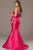 98247 Strapless Pleat Surplice Bodice Mermaid Gown