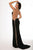 Mock One-Shoulder Sheer Back Mermaid Dress 98454