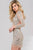 Elegant Sparkling Long-Sleeved Short Dress  99152