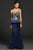 99364 Strapless Embellished Peplum Mermaid Gown