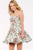 Floral Semi-Sweetheart A-Line Dress 41732