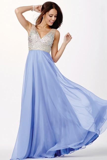 Elegant Prom Dress in Illusion Straps JVN20437