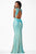 Stunning Sleeveless Jewel Neckline Long Gown JVN26843
