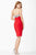 JVN26926 Strapless Fitted Jersey Sheath Dress