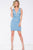 Lace and Bead Embellished V-Neck Short Sheath Dress JVN27093