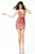Pretty Sleeveless and Beaded Mini Dress JVN27550