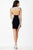 Sleeveless Lace Applique Embellished Sheath Cocktail Dress JVN27585