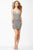 Jovani - Sheer Crystal Adorned Mini Dress JVN27591 in Silver