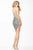 JVN27591 Sheer Crystal Adorned Mini Dress