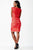 JVN27625 Cap Sleeve Bejeweled Cocktail Dress
