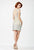JVN27796 Cap Sleeve Beaded Short Fitted Dress