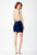 JVN27816 Micro Beaded Plunging Back Short Dress